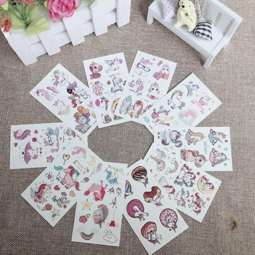 New Children's Sticker Animals Pattern Tattoo Bear Lion Rainbow Luxury Colorful Children Sets Stevvex