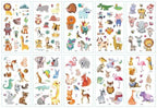 New Children's Sticker Animals Pattern Tattoo Bear Lion Rainbow Luxury Colorful Children Sets Stevvex