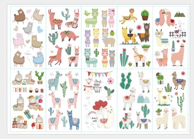 New Children's Sticker Animals Pattern Tattoo Bear Lion Rainbow Luxury Colorful Children Sets Stevvex