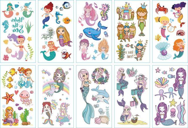 New Children's Sticker Animals Pattern Tattoo Bear Lion Rainbow Luxury Colorful Children Sets Stevvex