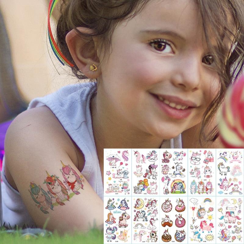 New Children's Sticker Animals Pattern Tattoo Bear Lion Rainbow Luxury Colorful Children Sets Stevvex