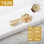 New Chinese Golden Cupboard Door Drawer Concealed Buckle Handle Wardrobe Zinc Alloy Hardware Handle Kitchen Cupboard Hardware Modern Style Furniture Door Pulls Stevvex