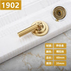 New Chinese Golden Cupboard Door Drawer Concealed Buckle Handle Wardrobe Zinc Alloy Hardware Handle Kitchen Cupboard Hardware Modern Style Furniture Door Pulls Stevvex