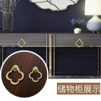 New Chinese Golden Cupboard Door Drawer Concealed Buckle Handle Wardrobe Zinc Alloy Hardware Handle Kitchen Cupboard Hardware Modern Style Furniture Door Pulls Stevvex