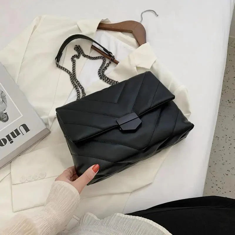 New Classic Embroidery Thread Small PU Leather Crossbody Bags For Women And Girls Trending Shoulder Female Handbags Stevvex