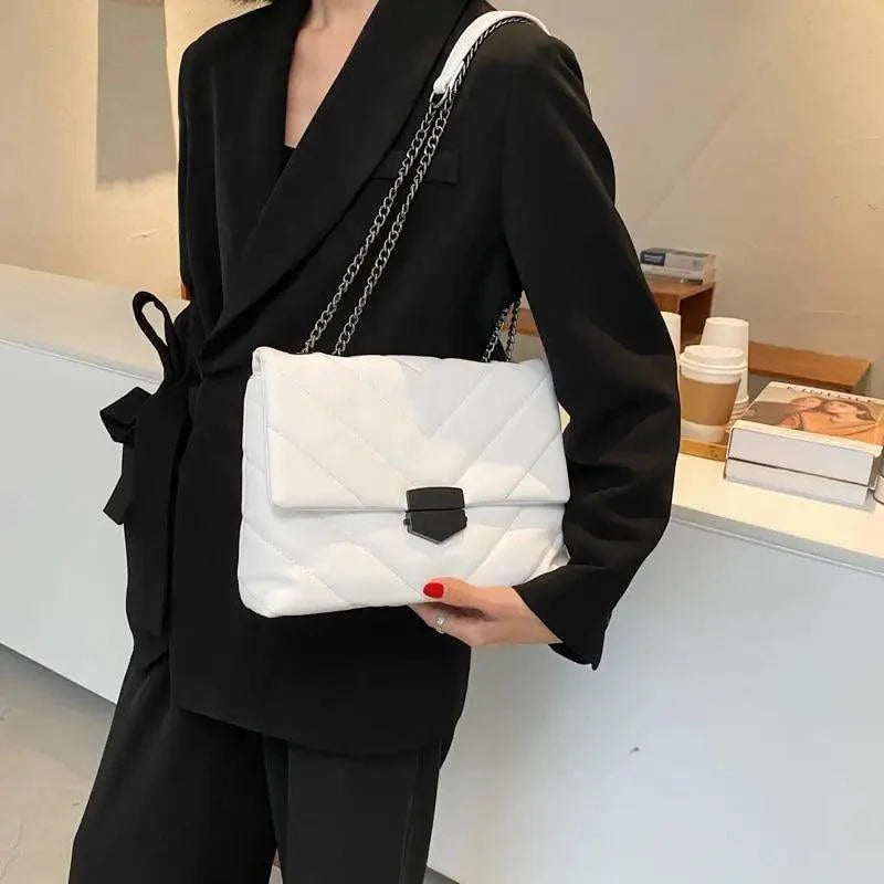 New Classic Embroidery Thread Small PU Leather Crossbody Bags For Women And Girls Trending Shoulder Female Handbags Stevvex