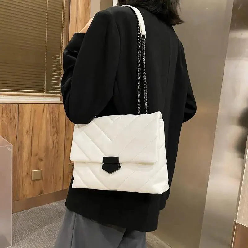 New Classic Embroidery Thread Small PU Leather Crossbody Bags For Women And Girls Trending Shoulder Female Handbags Stevvex