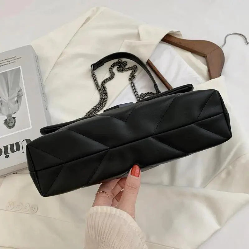 New Classic Embroidery Thread Small PU Leather Crossbody Bags For Women And Girls Trending Shoulder Female Handbags Stevvex