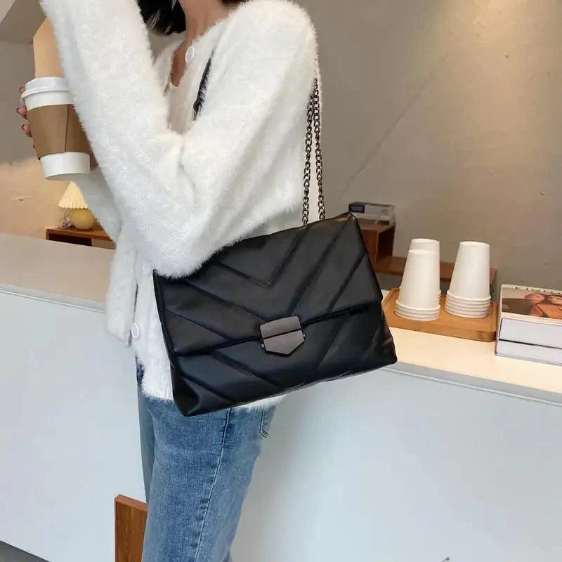 New Classic Embroidery Thread Small PU Leather Crossbody Bags For Women And Girls Trending Shoulder Female Handbags Stevvex