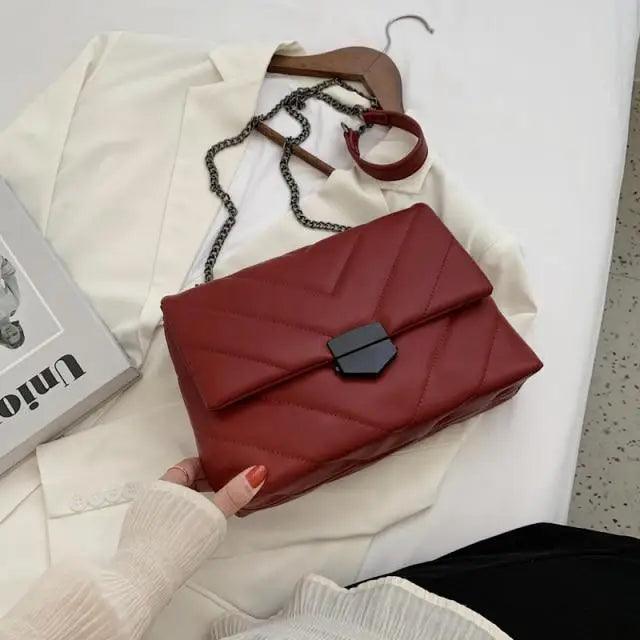 New Classic Embroidery Thread Small PU Leather Crossbody Bags For Women And Girls Trending Shoulder Female Handbags Stevvex