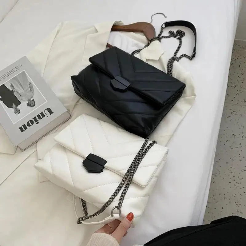 New Classic Embroidery Thread Small PU Leather Crossbody Bags For Women And Girls Trending Shoulder Female Handbags Stevvex