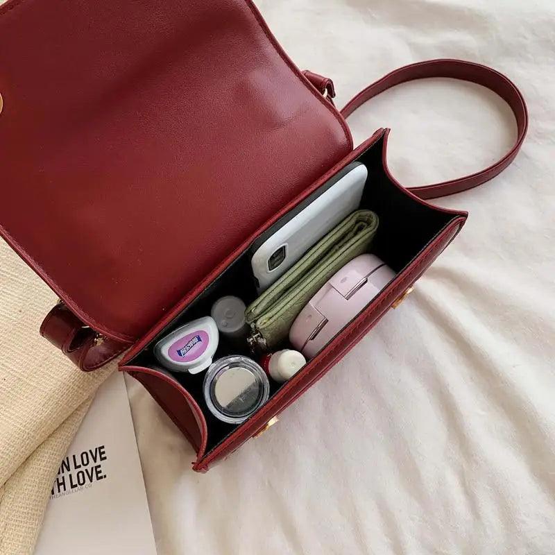 New Classic Women's Shoulder Bag ,Designer High Quality Leather, Messenger Bags And Fashionable Solid Color Buckle Luxury Handbags Stevvex
