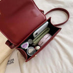 New Classic Women's Shoulder Bag ,Designer High Quality Leather, Messenger Bags And Fashionable Solid Color Buckle Luxury Handbags Stevvex