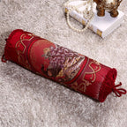 New Classical Luxury Cylindrical Cotton And Linen Pillow Roll Cushion Sofa Throw Polyester Cotton Linen Pillowcase Sofa Cushion Cover Backrest Home Chair Modern Colorful Design 15X50CM Stevvex