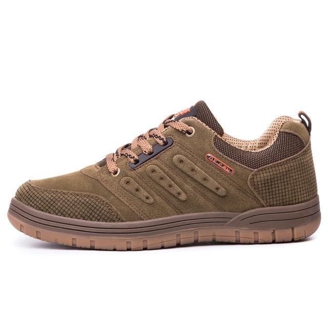New Classics Style Mens Hiking Shoes Lace Up Men Sport Wear-Resistant Outdoor Jogging Camping Low Cut Hiking Work Boots Outdoor Mountaineering Sport Shoes Stevvex