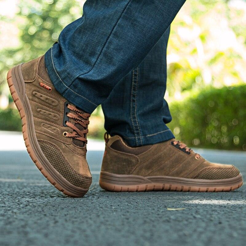 New Classics Style Mens Hiking Shoes Lace Up Men Sport Wear-Resistant Outdoor Jogging Camping Low Cut Hiking Work Boots Outdoor Mountaineering Sport Shoes Stevvex