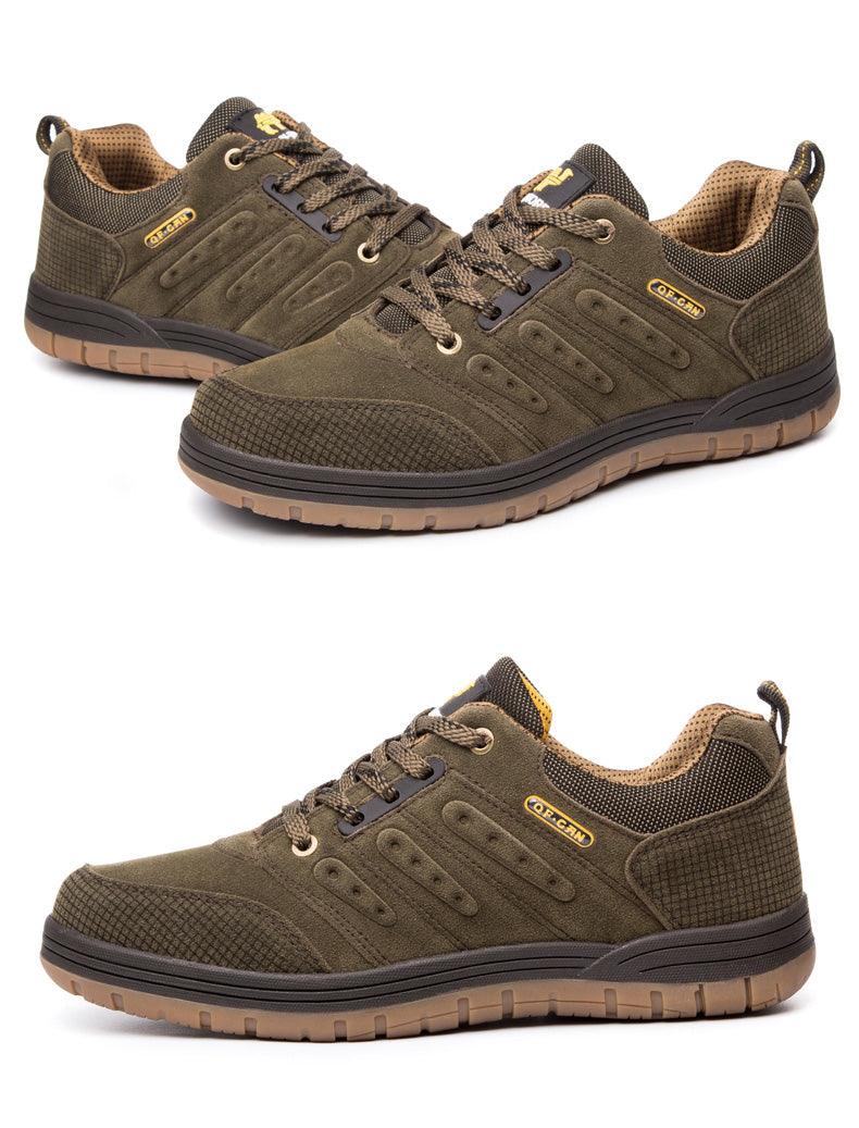New Classics Style Mens Hiking Shoes Lace Up Men Sport Wear-Resistant Outdoor Jogging Camping Low Cut Hiking Work Boots Outdoor Mountaineering Sport Shoes Stevvex