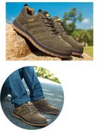 New Classics Style Mens Hiking Shoes Lace Up Men Sport Wear-Resistant Outdoor Jogging Camping Low Cut Hiking Work Boots Outdoor Mountaineering Sport Shoes Stevvex