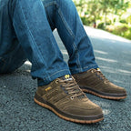 New Classics Style Mens Hiking Shoes Lace Up Men Sport Wear-Resistant Outdoor Jogging Camping Low Cut Hiking Work Boots Outdoor Mountaineering Sport Shoes Stevvex