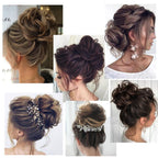 New Claw Chignon Curly Hair Bands Messy Bun Hairpieces for Women Scrunchy Natural Fake False Hair Heat Resistant Fiber Black Clip in Hair Extension For Volumized Hair Buns For Girls Stevvex