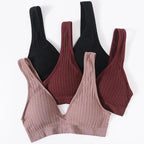 New Comfortable Seamless Sports Bras For Women And Girls Top Female Brassiere Deep V Sexy Women's Underwear Backless Stevvex