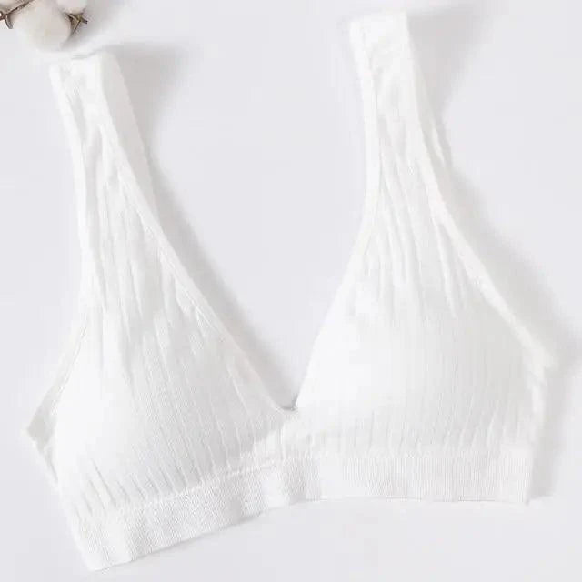 New Comfortable Seamless Sports Bras For Women And Girls Top Female Brassiere Deep V Sexy Women's Underwear Backless Stevvex