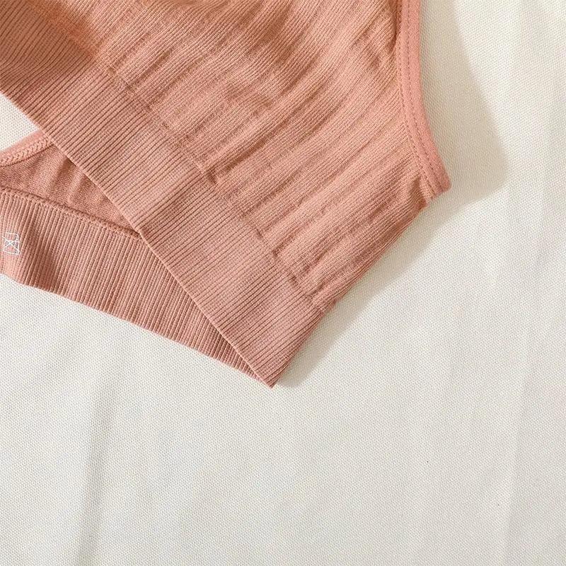 New Comfortable Seamless Sports Bras For Women And Girls Top Female Brassiere Deep V Sexy Women's Underwear Backless Stevvex