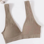 New Comfortable Seamless Sports Bras For Women And Girls Top Female Brassiere Deep V Sexy Women's Underwear Backless Stevvex