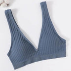 New Comfortable Seamless Sports Bras For Women And Girls Top Female Brassiere Deep V Sexy Women's Underwear Backless Stevvex