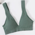New Comfortable Seamless Sports Bras For Women And Girls Top Female Brassiere Deep V Sexy Women's Underwear Backless Stevvex