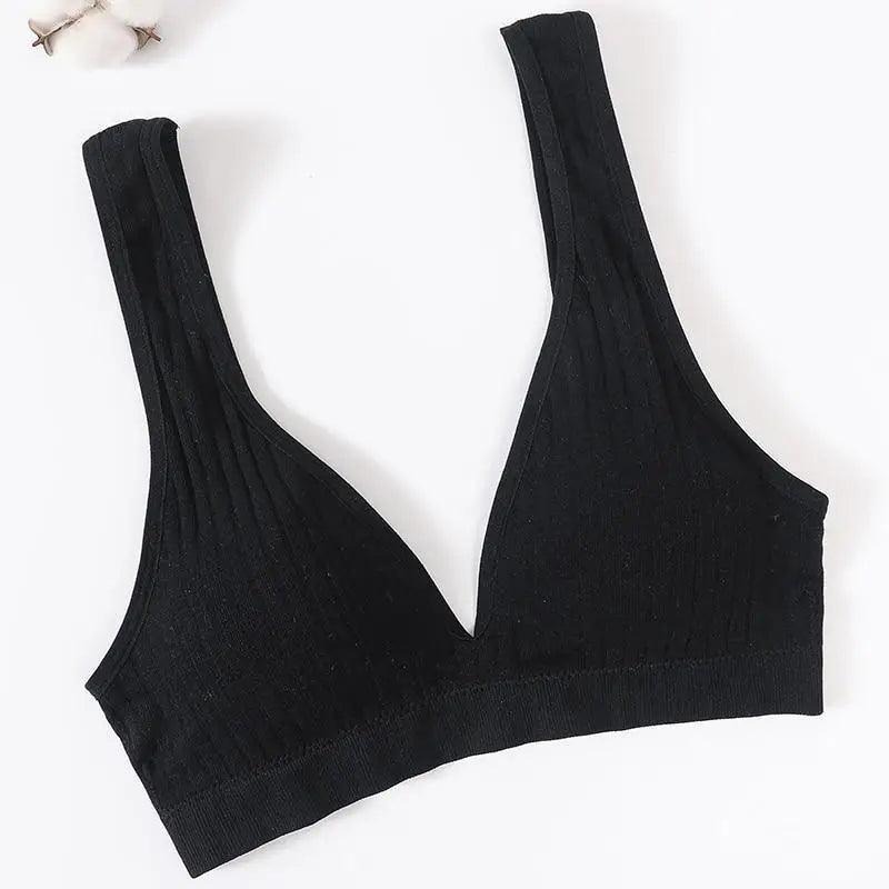 New Comfortable Seamless Sports Bras For Women And Girls Top Female Brassiere Deep V Sexy Women's Underwear Backless Stevvex