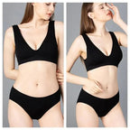 New Comfortable Seamless Sports Bras For Women And Girls Top Female Brassiere Deep V Sexy Women's Underwear Backless Stevvex