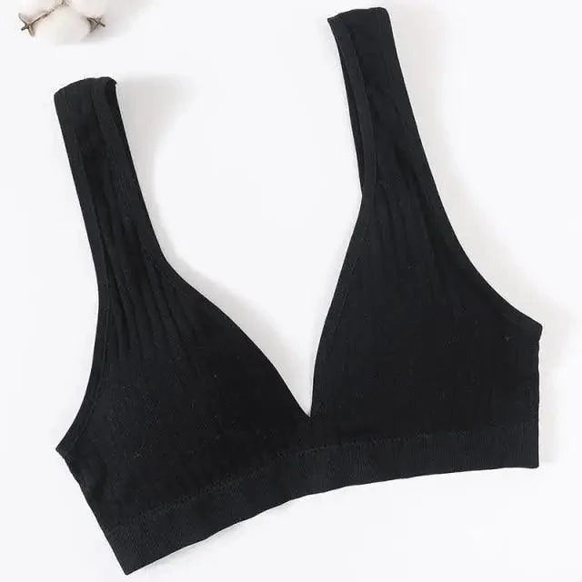 New Comfortable Seamless Sports Bras For Women And Girls Top Female Brassiere Deep V Sexy Women's Underwear Backless Stevvex
