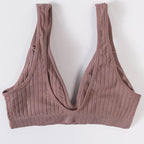New Comfortable Seamless Sports Bras For Women And Girls Top Female Brassiere Deep V Sexy Women's Underwear Backless Stevvex
