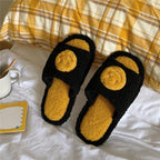 New Couples Stylish Sandals Slip-Proof Thick-Soled Indoor Outdoor Slippers Men Flip Flops House Shoes Fur Memory Foam Cozy Flat Spa Slide Slippers Comfy Open Toe Slip On House Shoes Sandals Stevvex