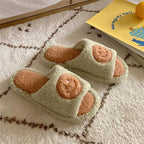 New Couples Stylish Sandals Slip-Proof Thick-Soled Indoor Outdoor Slippers Men Flip Flops House Shoes Fur Memory Foam Cozy Flat Spa Slide Slippers Comfy Open Toe Slip On House Shoes Sandals Stevvex