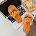 New Couples Stylish Sandals Slip-Proof Thick-Soled Indoor Outdoor Slippers Men Flip Flops House Shoes Fur Memory Foam Cozy Flat Spa Slide Slippers Comfy Open Toe Slip On House Shoes Sandals Stevvex