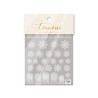 New Craft Nail Stickers Japanese 5d Nails Sticker Three-dimensional Snowflake Nail art Stickers Decals Decoration Decals Snowflakes Elk Bear Christmas Xmas Stickers Snowflakes Nail Water Decals Christmas White Snow Transfer Sticker Decoration Slider Stevvex