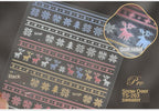 New Craft Nail Stickers Japanese 5d Nails Sticker Three-dimensional Snowflake Nail art Stickers Decals Decoration Decals Snowflakes Elk Bear Christmas Xmas Stickers Snowflakes Nail Water Decals Christmas White Snow Transfer Sticker Decoration Slider Stevvex
