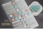 New Craft Nail Stickers Japanese 5d Nails Sticker Three-dimensional Snowflake Nail art Stickers Decals Decoration Decals Snowflakes Elk Bear Christmas Xmas Stickers Snowflakes Nail Water Decals Christmas White Snow Transfer Sticker Decoration Slider Stevvex