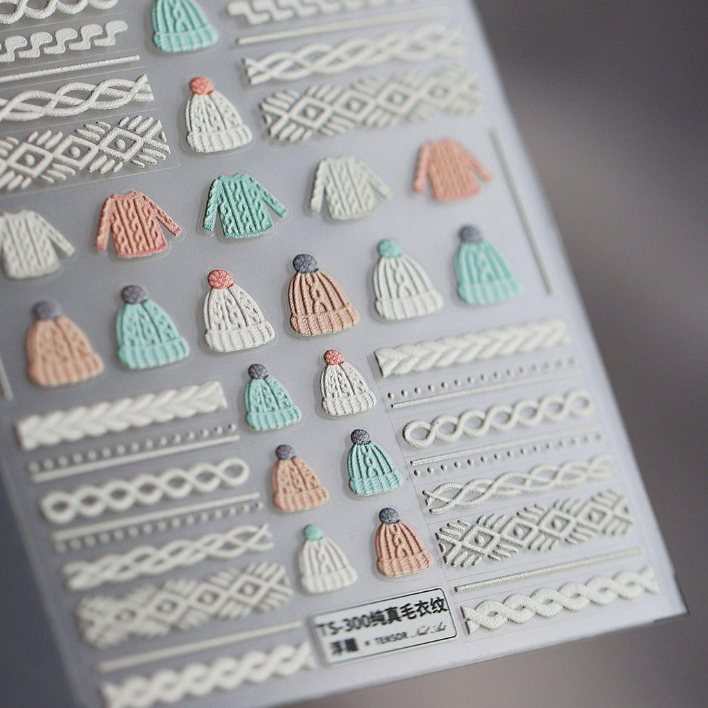 New Craft Nail Stickers Japanese 5d Nails Sticker Three-dimensional Snowflake Nail art Stickers Decals Decoration Decals Snowflakes Elk Bear Christmas Xmas Stickers Snowflakes Nail Water Decals Christmas White Snow Transfer Sticker Decoration Slider Stevvex