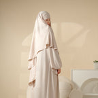 New Crepe 1-Layer Khimar | Soft Crepe Material Khimar (MK009) Mariam's Collection