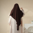 New Crepe 1-Layer Khimar | Soft Crepe Material Khimar (MK009) Mariam's Collection