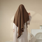 New Crepe 1-Layer Khimar | Soft Crepe Material Khimar (MK009) Mariam's Collection