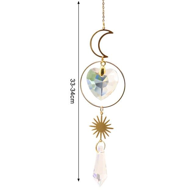 New Crystal Guardian Angel Wing Sun Catcher Angel Crystal Prism Pendant Sun Catcher Windows Outdoor Garden Hanging Decor Gifts Rainbow Collection With Crystal Wind Chimes For Home Garden Hanging Decoration Stevvex