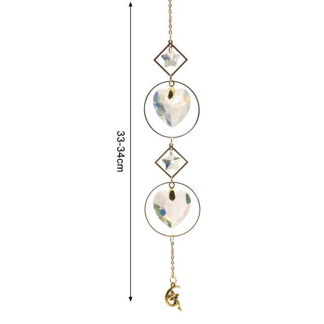 New Crystal Guardian Angel Wing Sun Catcher Angel Crystal Prism Pendant Sun Catcher Windows Outdoor Garden Hanging Decor Gifts Rainbow Collection With Crystal Wind Chimes For Home Garden Hanging Decoration Stevvex