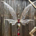 New Crystal Guardian Angel Wing Sun Catcher Angel Crystal Prism Pendant Sun Catcher Windows Outdoor Garden Hanging Decor Gifts Rainbow Collection With Crystal Wind Chimes For Home Garden Hanging Decoration Stevvex