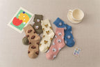New Cute Cartoon Dog Middle Tube Socks Creative Female Socks Warm Socks Teddy Pomeranian Cotton Socks Stylish Unisex Short Ankle Socks For Men And Women Stevvex