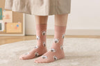 New Cute Cartoon Dog Middle Tube Socks Creative Female Socks Warm Socks Teddy Pomeranian Cotton Socks Stylish Unisex Short Ankle Socks For Men And Women Stevvex
