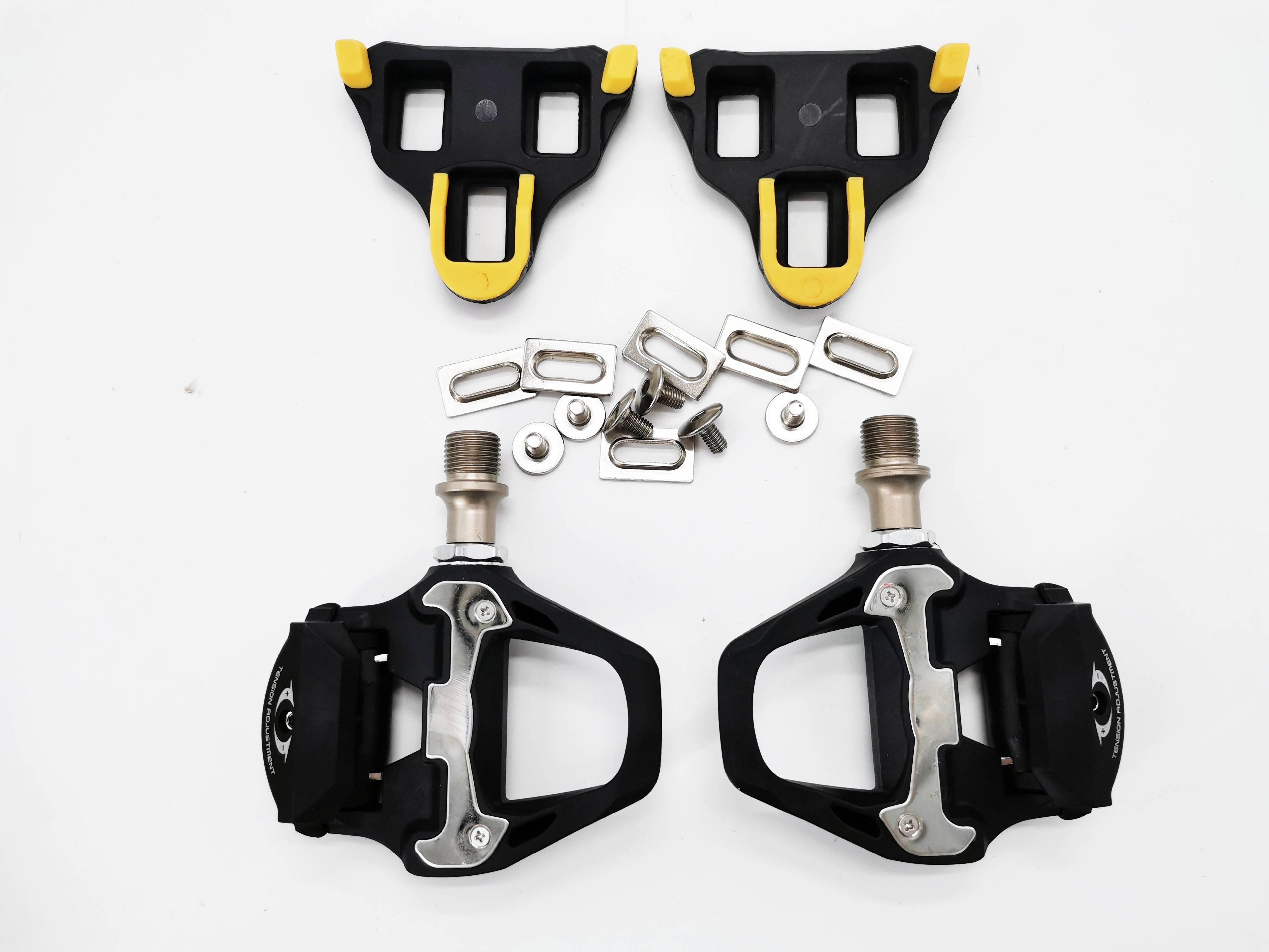 New Cycling Road Bike Bicycle Self Locking Pedals Ultralight Nylon 2 Sealed Bearing Bicycle Pedal Bike Road Bike Pedals Cleats Set Bicycle Platform Pedals Clipless Pedals For Indoor Fitness Spin Bike Stevvex